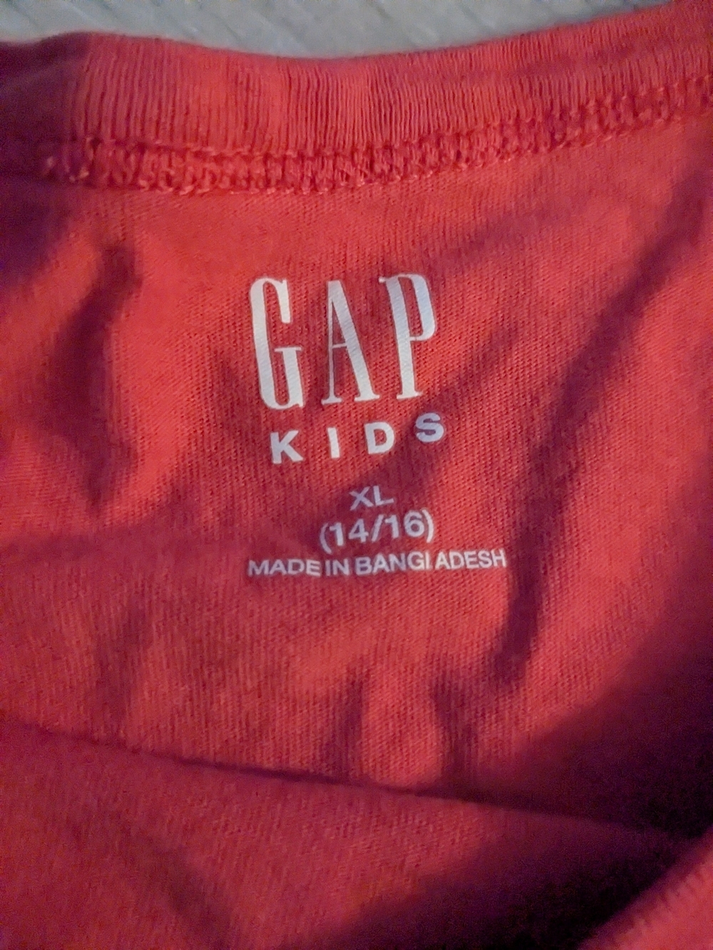 GAP Kids Red Crewneck Tee Logo